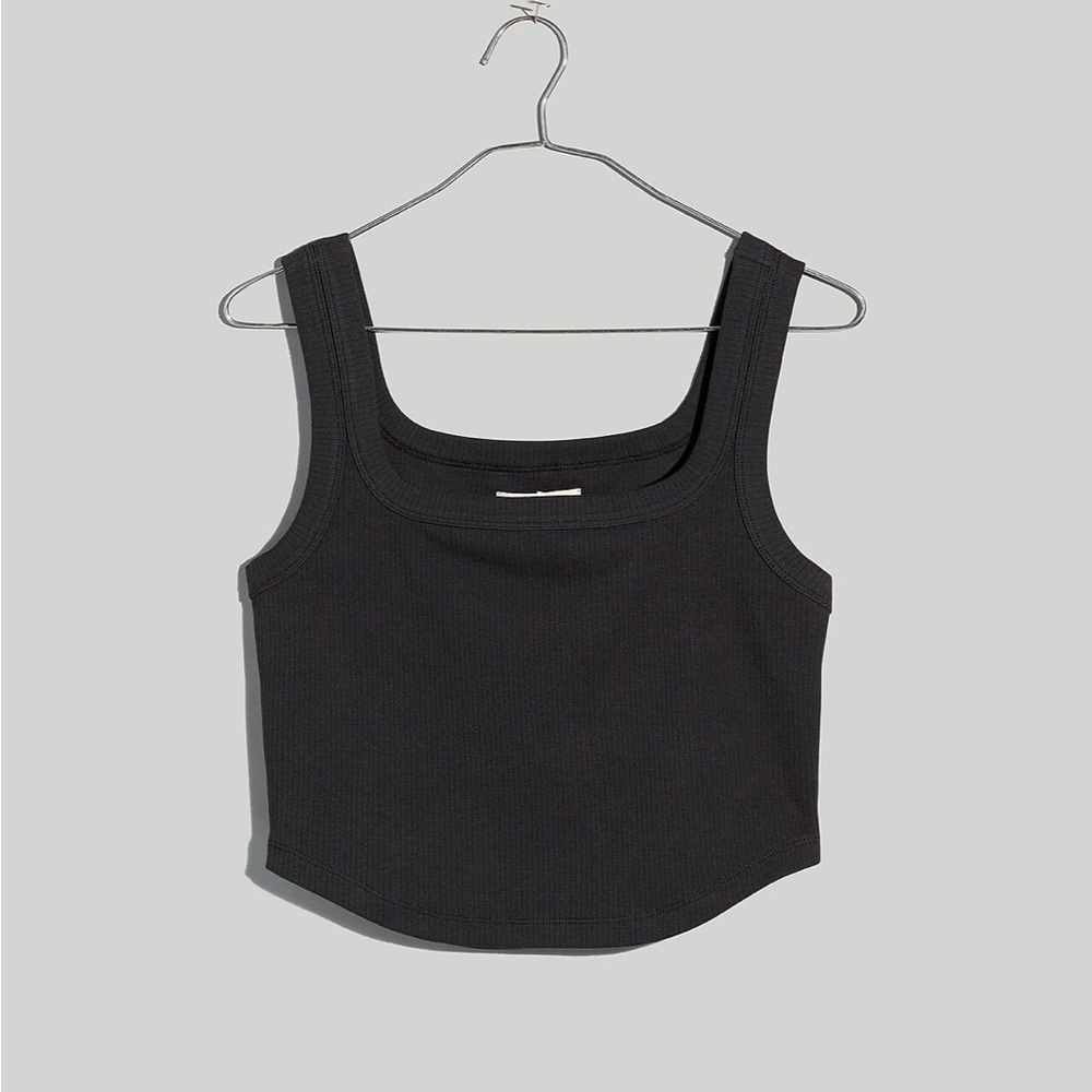 Madewell Ribbed Tailored Crop Tank